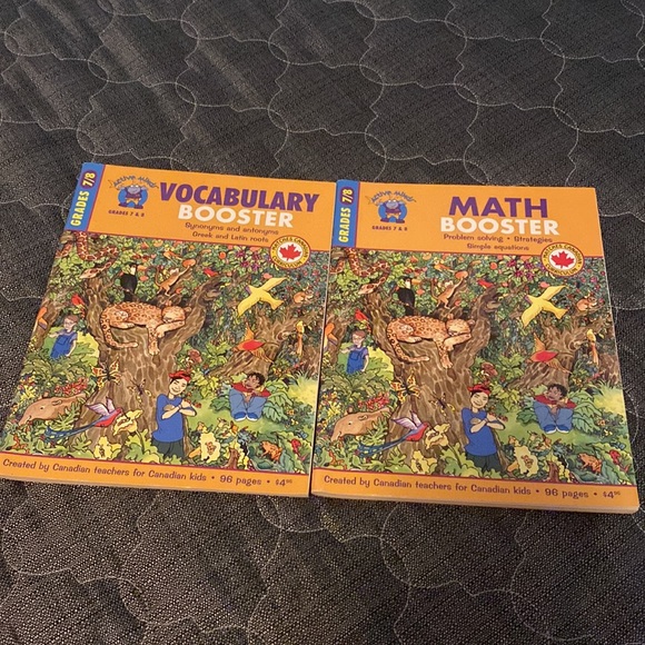 Grade 7/8 vocabulary & Math worksheet booklet - Picture 2 of 4